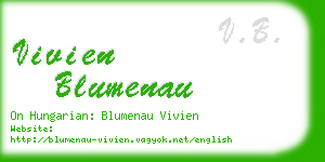 vivien blumenau business card